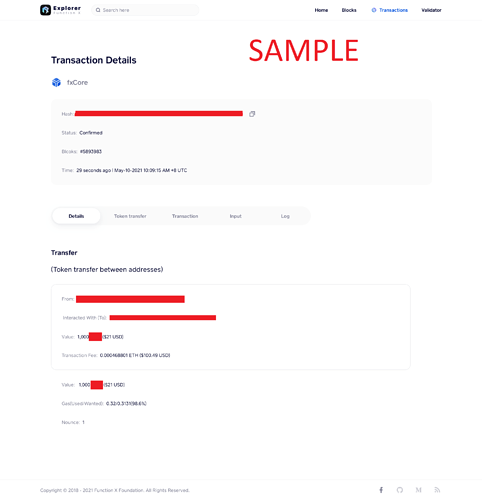 Transaction Sample