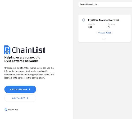 fx chainlist