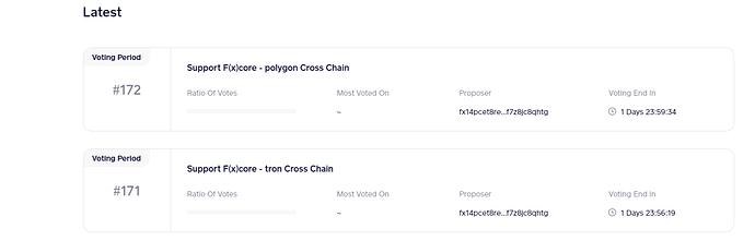 Testnet governance proposal